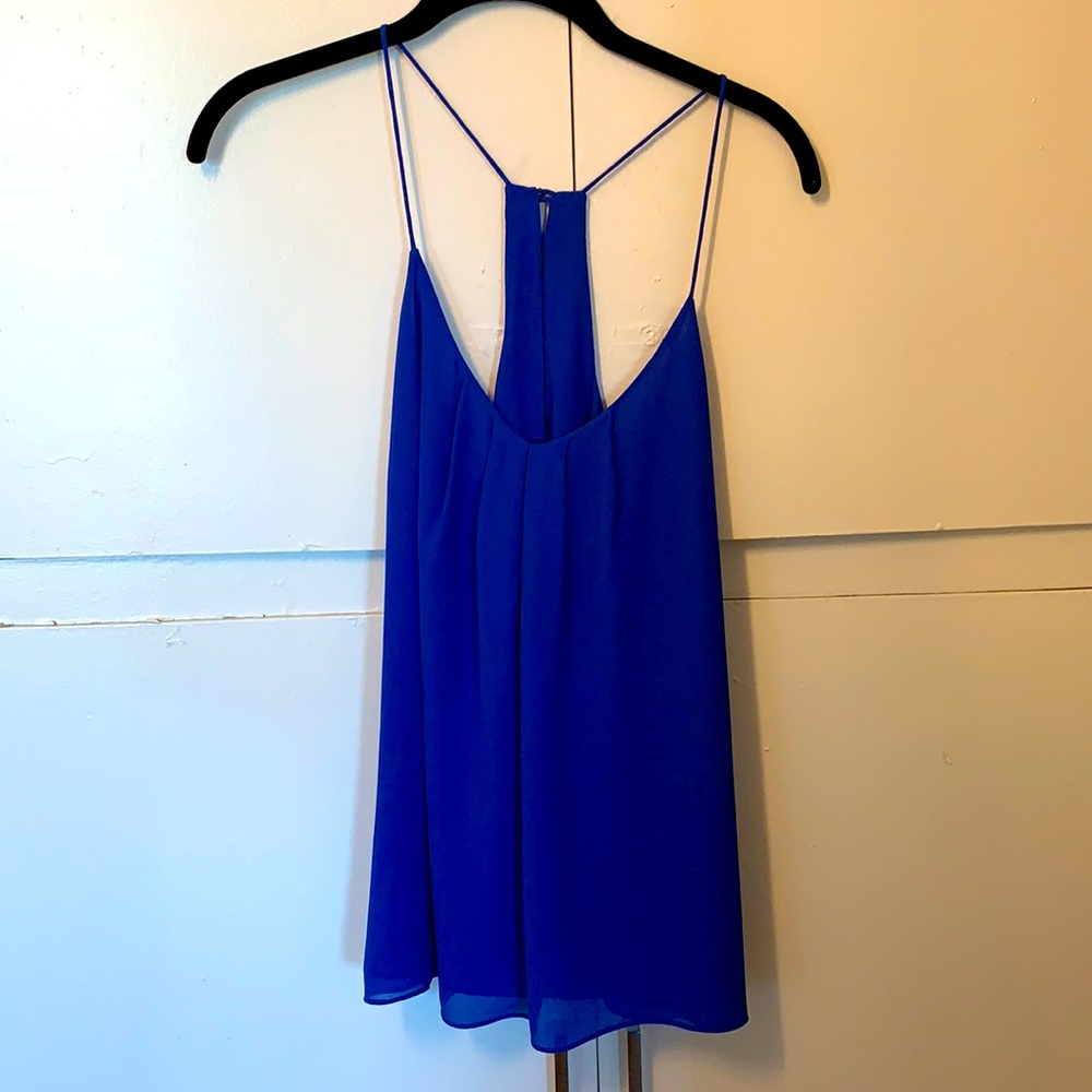 Brand new royal blue loose tank top